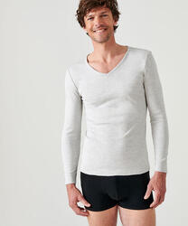 T-shirt thermique Thermolactyl manches longues maille interlock - Bleu