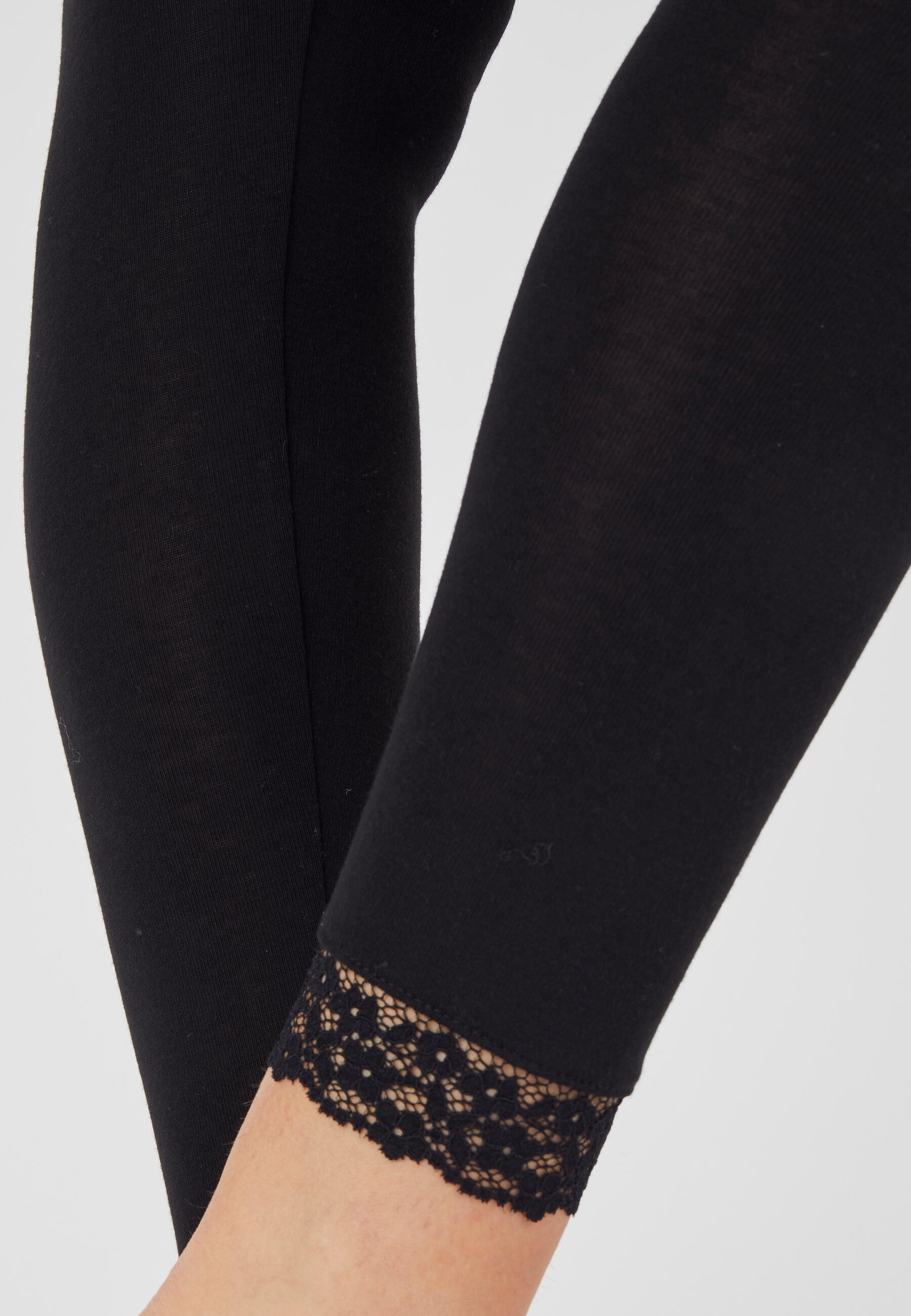 Legging long dentelle Thermolactyl Sensitive - Noir 2/5