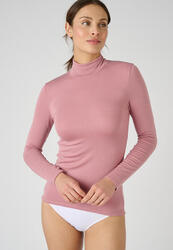 T-shirt col montant fine côte, Thermolactyl Sensitive - Noir