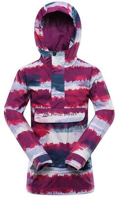 Giacca impermeabile per bambini Alpine Pro Zeredo Holyhock 104-110