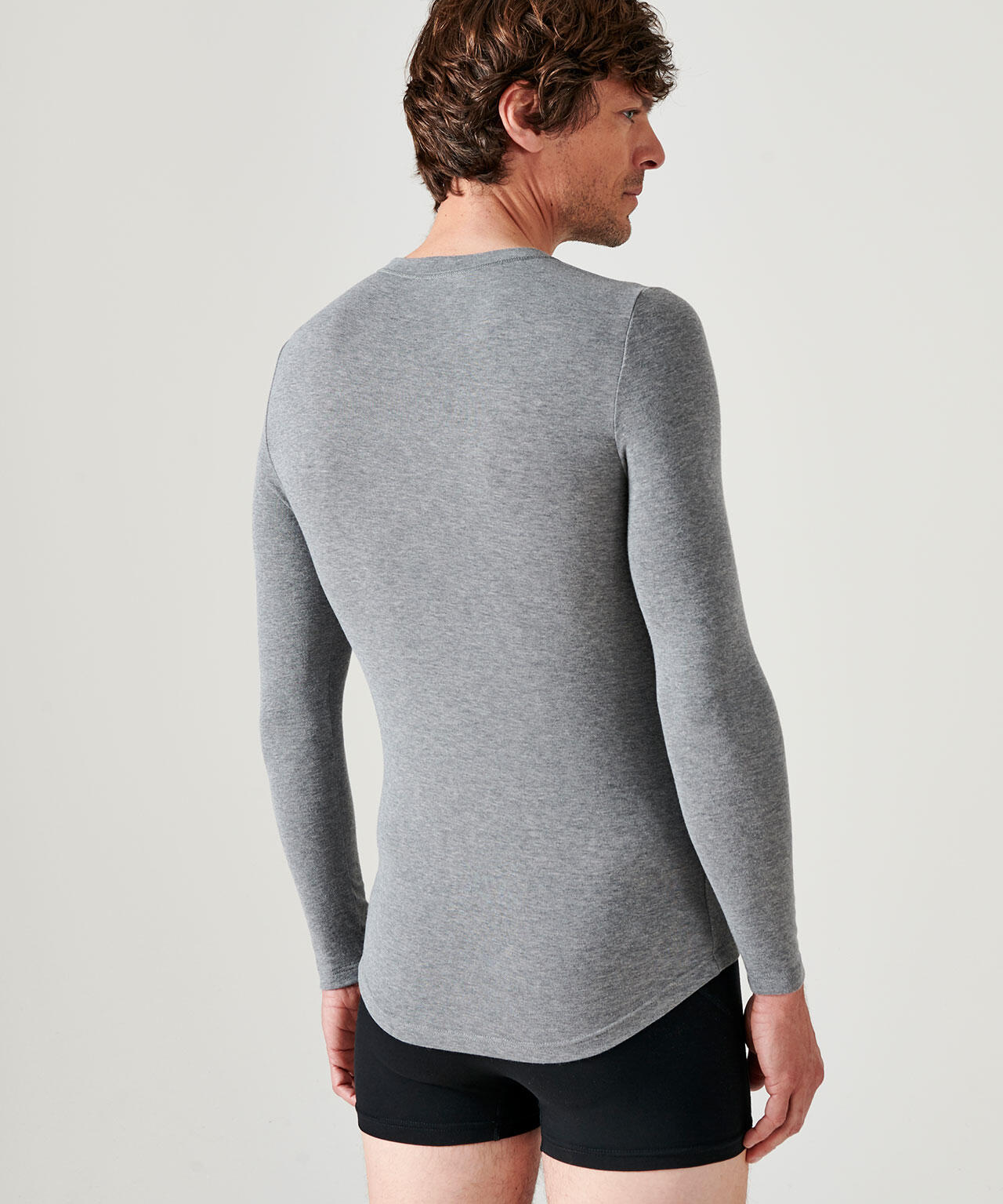 T-shirt manches longues thermique Thermolactyl Sensitive - Gris 3/5