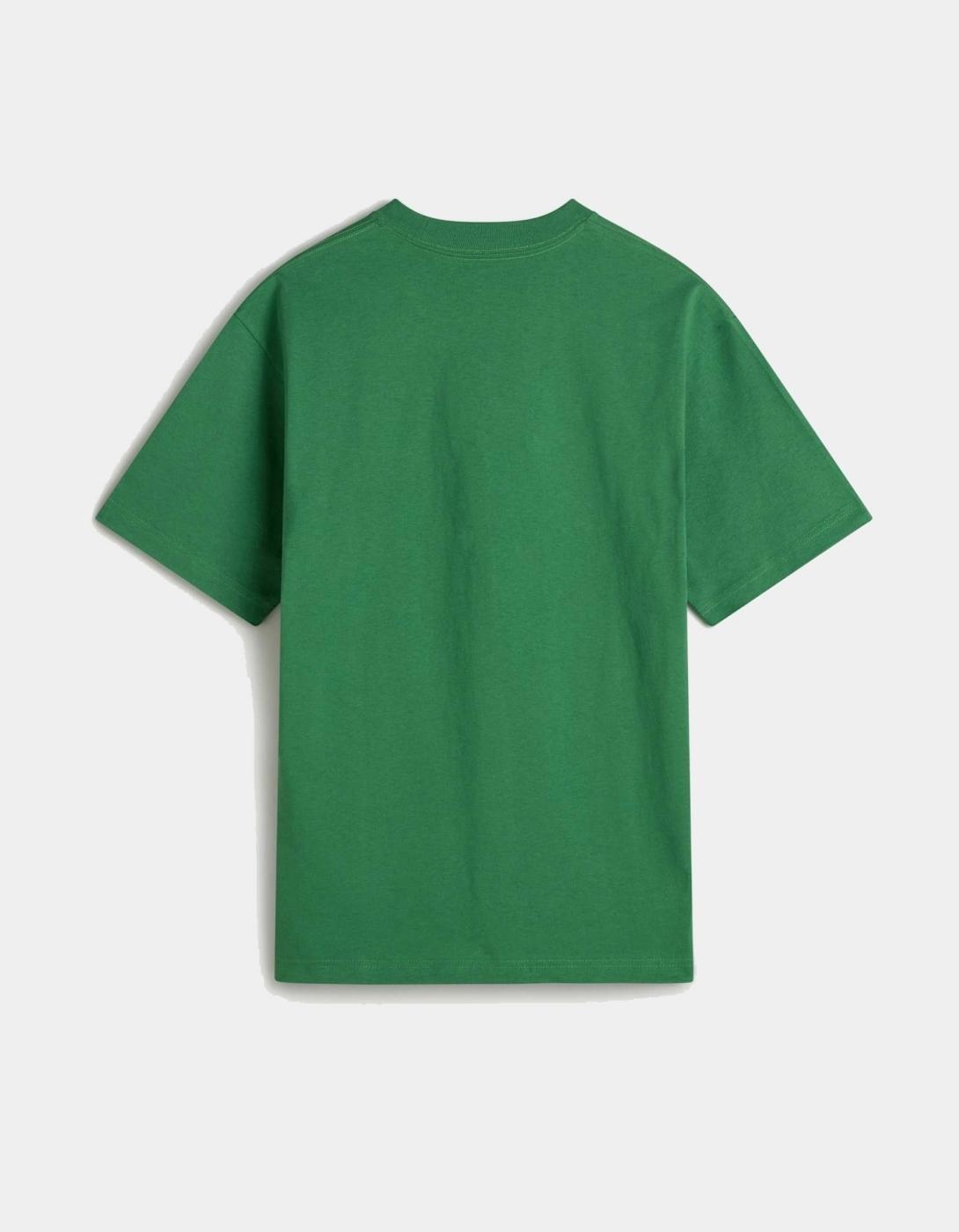 Camiseta para Hombre Vans Left chest ii loose Verde 3/6