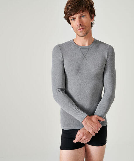 T-shirt manches longues thermique Thermolactyl Sensitive - Gris