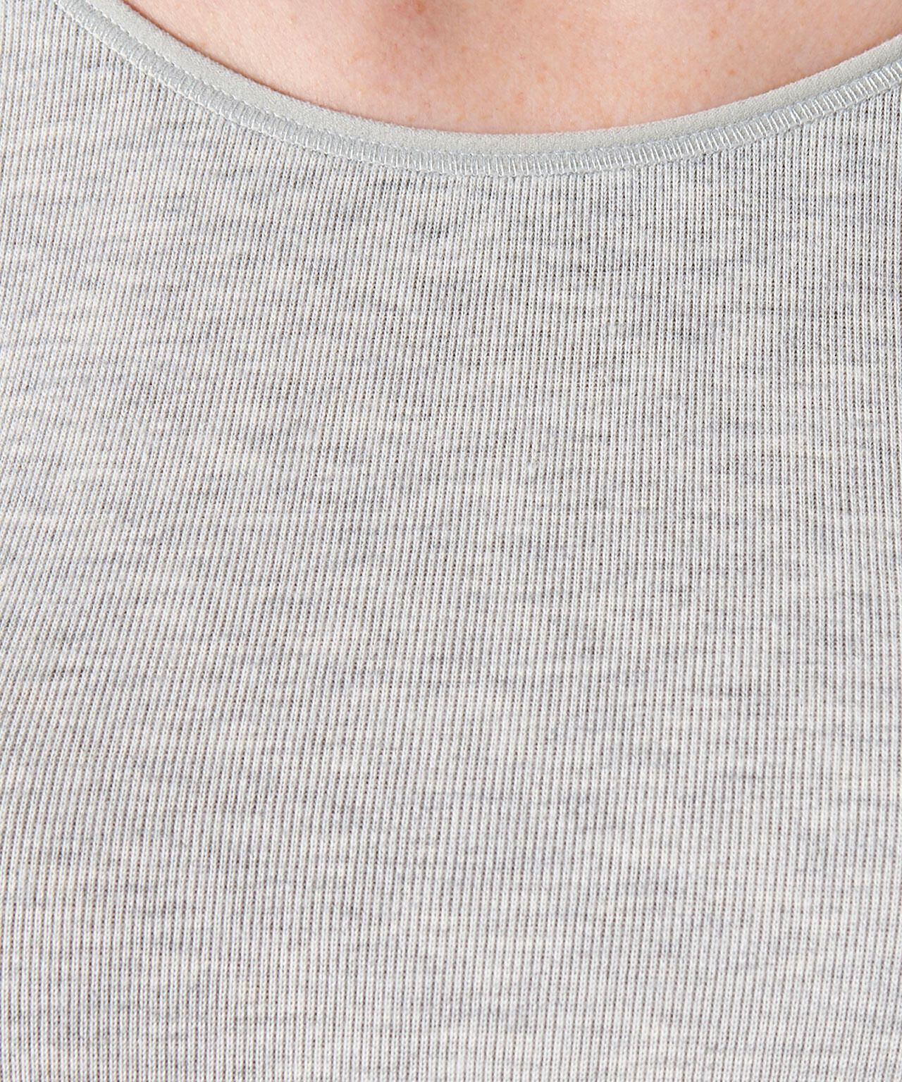 T-shirt manches longues fine côte Thermolactyl - Gris 4/4
