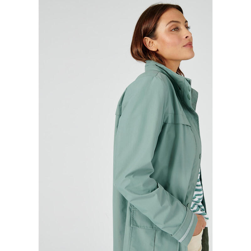Parka de détente légère - Vert Bleuté - Capuche - Manches longues