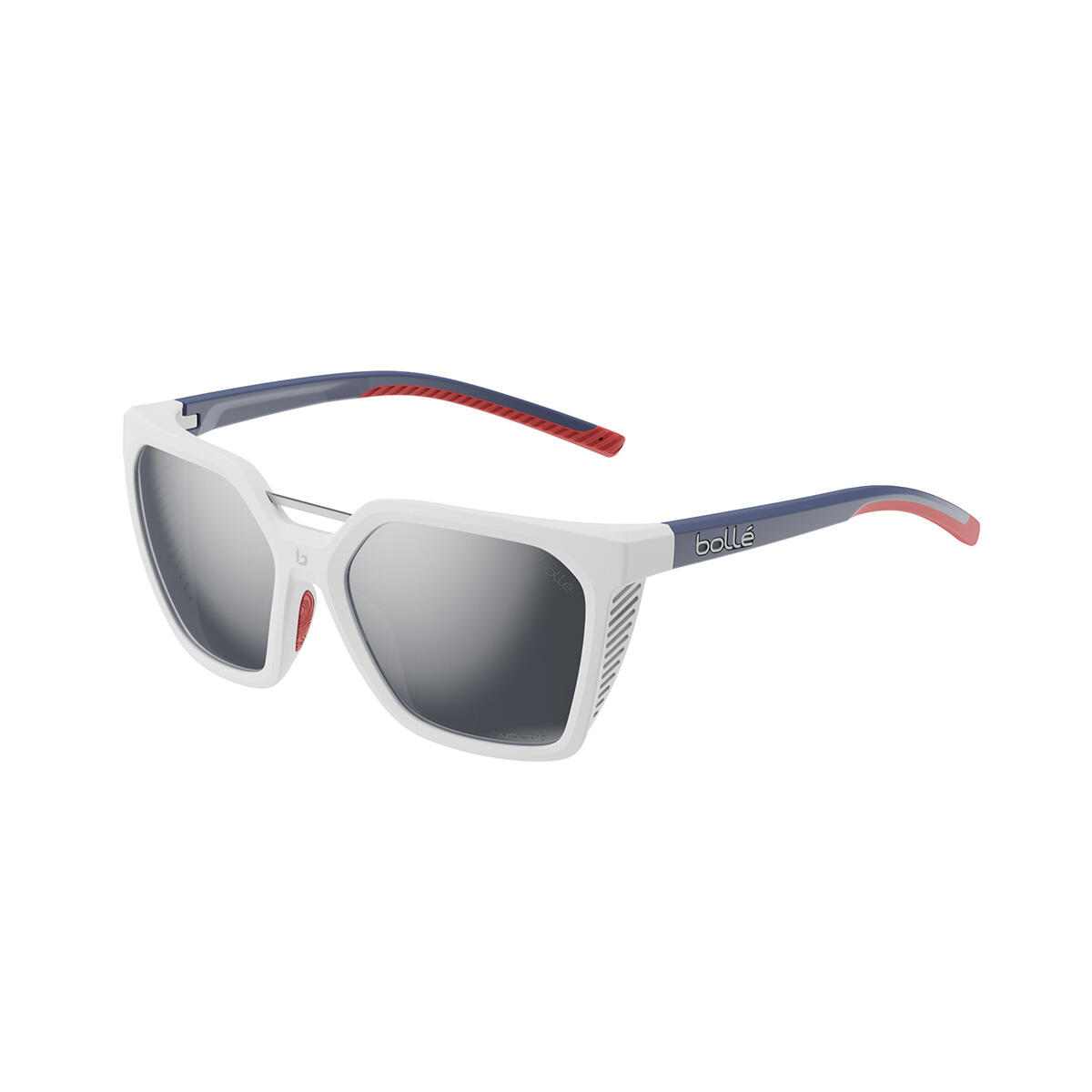 Bollé - Lunettes De Soleil Asteria White Blue Red Matte - Volt+ Cold White Polarized - Lunettes De Soleil - Blanc - Taille Unique - Decathlon