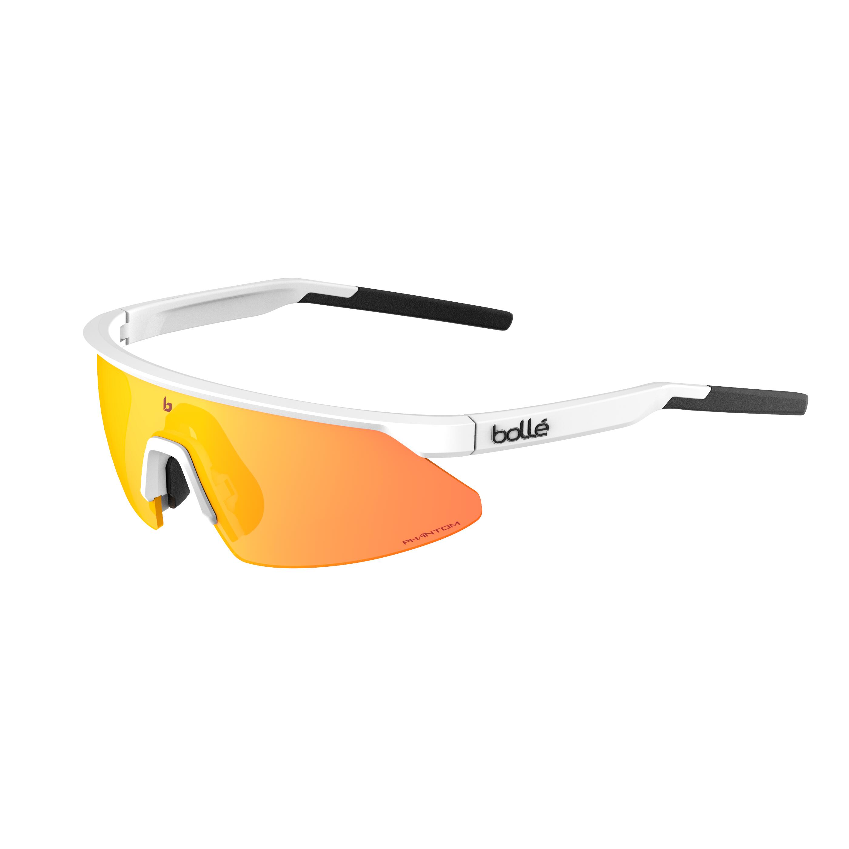 Bollé - Lunettes De Soleil Micro Edge White Matte - Phantom Brown Red Photochromic - Lunettes De Soleil - Blanc|noir - Taille Unique - Decathlon
