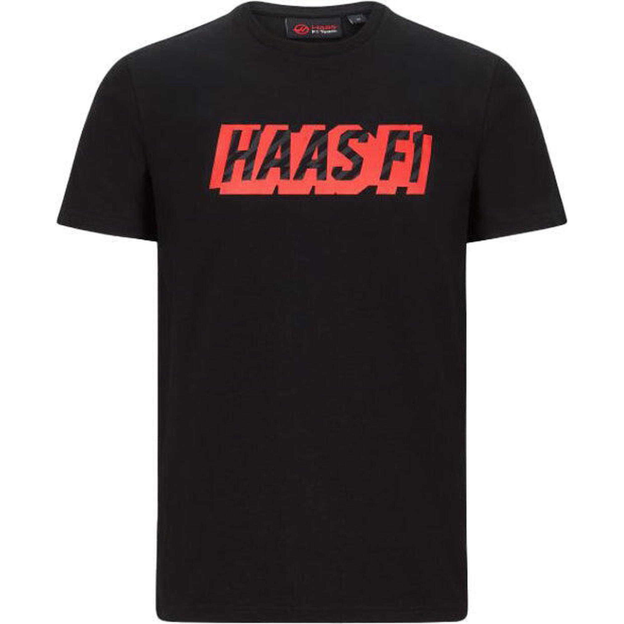 Haas F1 Team Koszulka Męska Czarna L - Grafika Z Logo