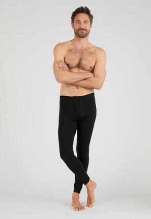 Caleçon ouvert thermique Thermolactyl, côtes molletonnées - Gris