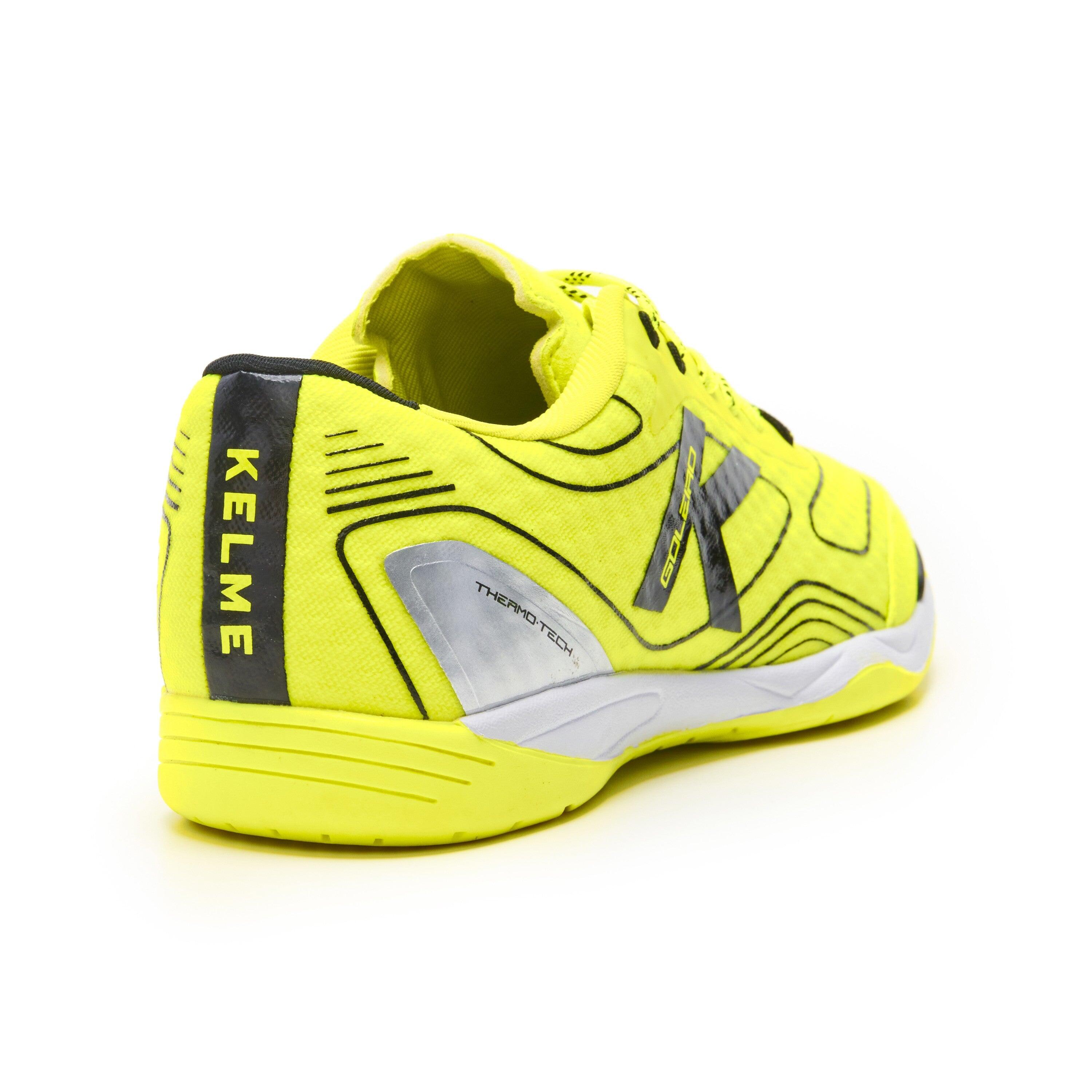 Botas Futbol Sala Hombre Zapatillas Kelme Fútbol Sala Indoor Copa – Color Azul Y Lima, Suela Intermedia, Upper Transpirable Zapatillas De Futbol Sala Hombre