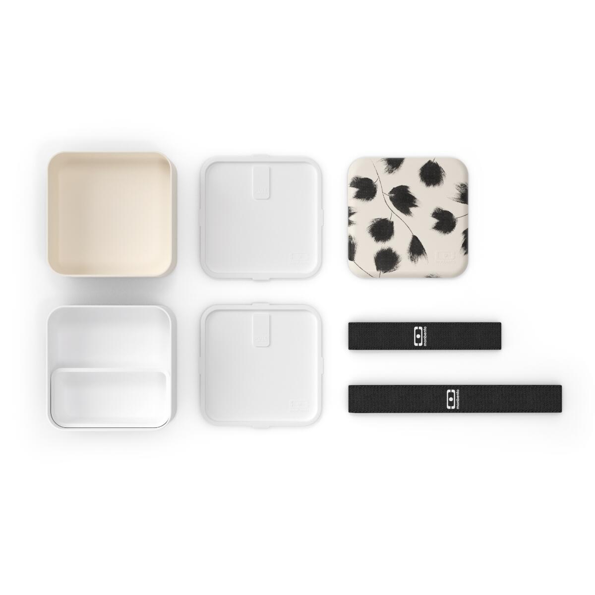 Boite repas 2x850ml - 1,7L| Adulte |Bureau, pique-nique|Made in France|Square 3/6
