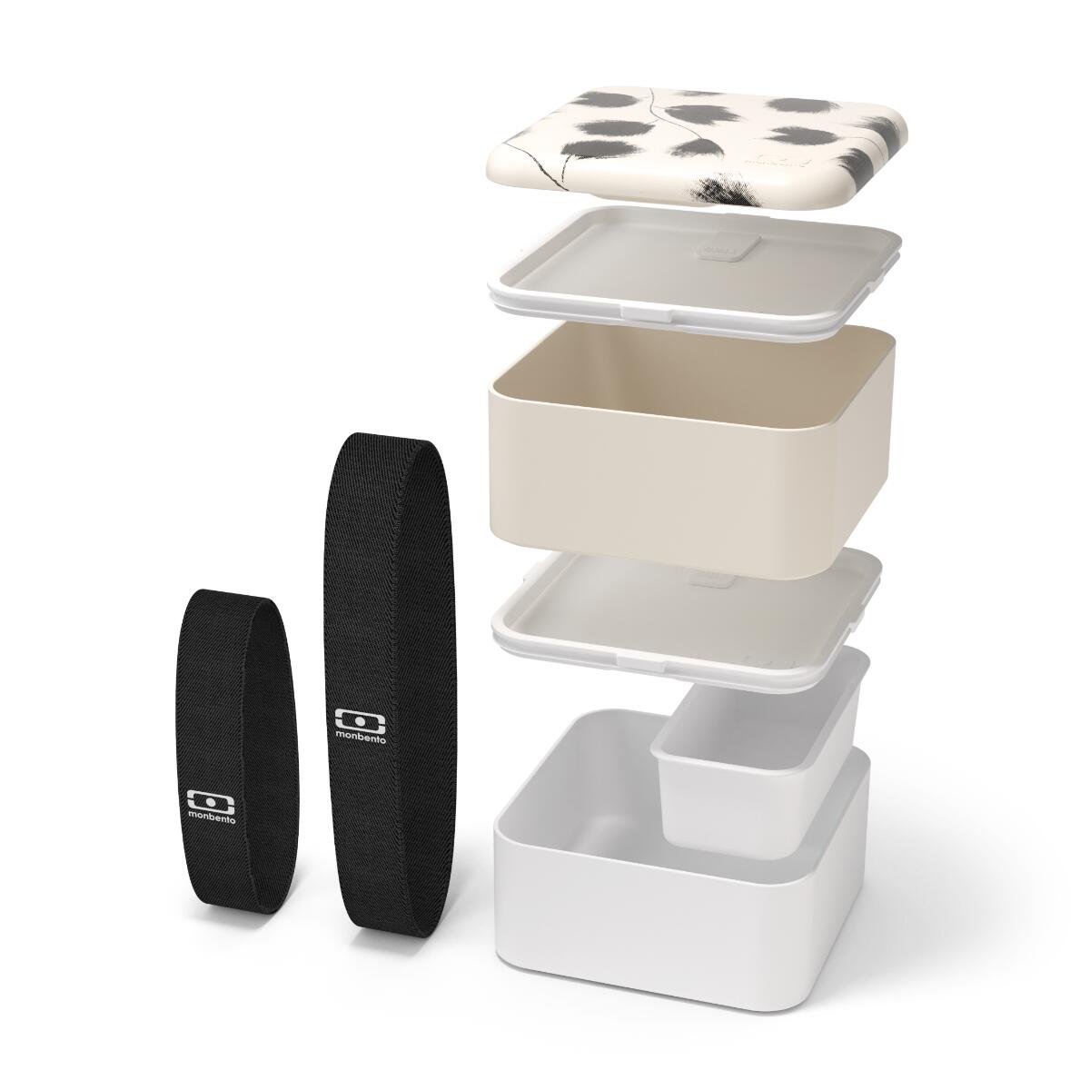 Boite repas 2x850ml - 1,7L| Adulte |Bureau, pique-nique|Made in France|Square 4/6