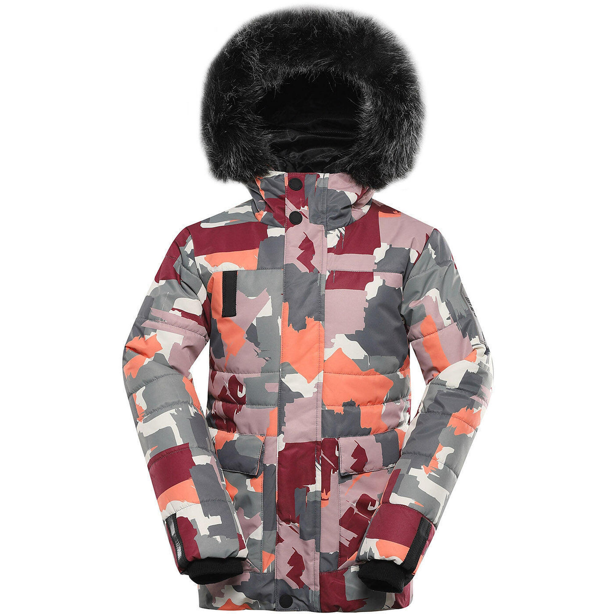 Wodoodporna zimowa kurtka dla dzieci Alpine Pro Werdo Pink 140-146