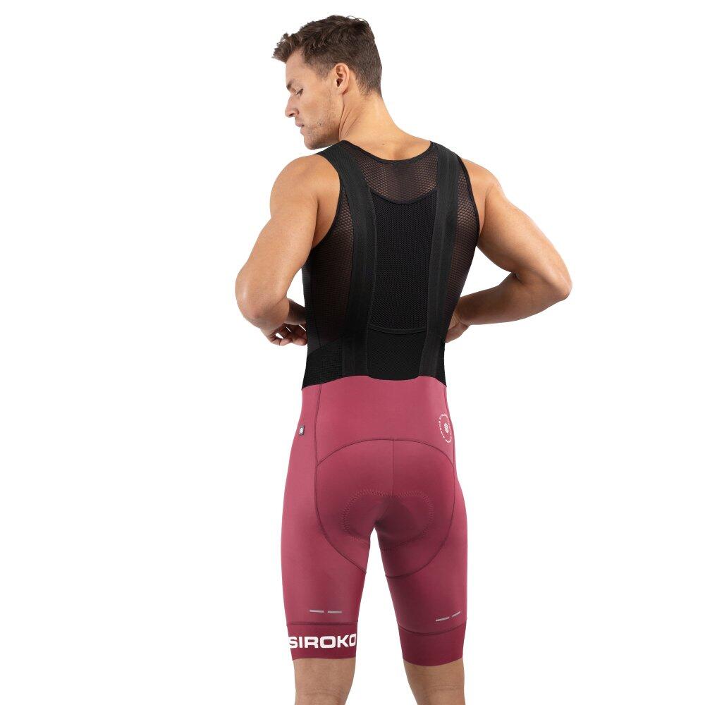 Cuissard vélo court homme Cyclisme BX Bionaz Bordeaux 2/7
