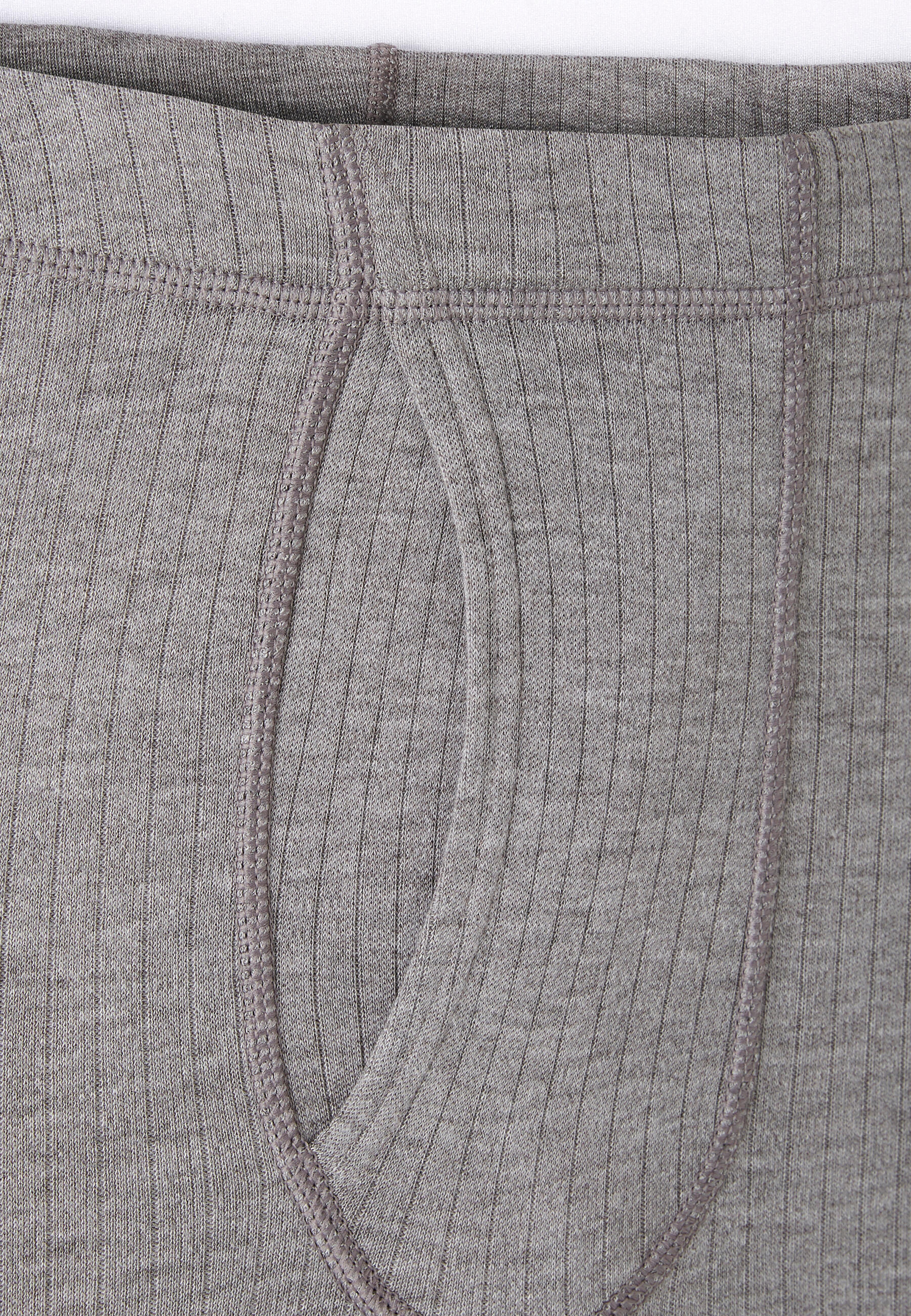 Caleçon ouvert thermique Thermolactyl, côtes molletonnées - Gris 2/5
