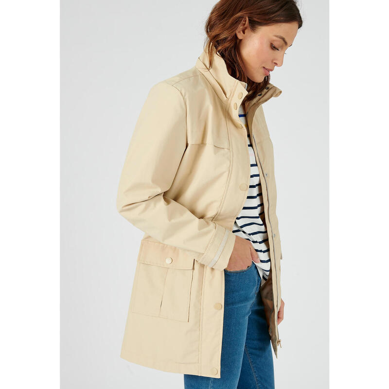Parka de détente légère - Beige - Capuche - Manches longues