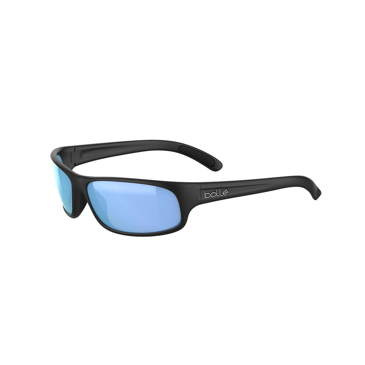 Bollé - Lunettes De Soleil Anaconda Black Matte - Sky Blue Polarized - Lunettes De Soleil - Bleu|noir - Taille Unique - Decathlon