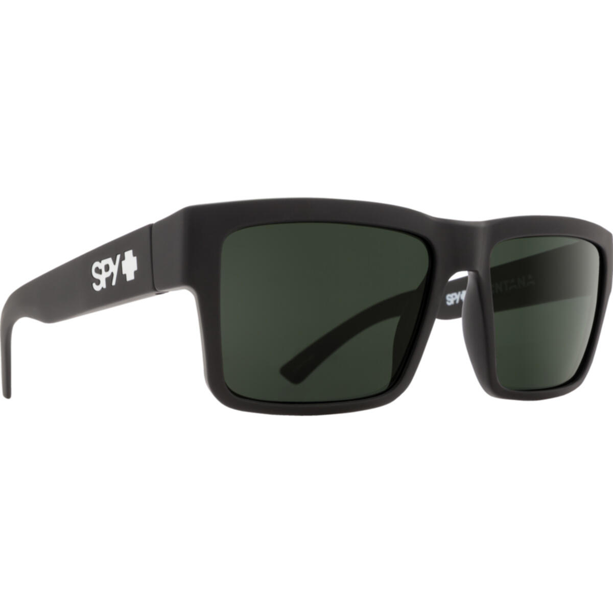 Spy - Montana Soft Matte Black - Happy Gray Green - Lunettes De Soleil - Noir - Taille Unique - Decathlon