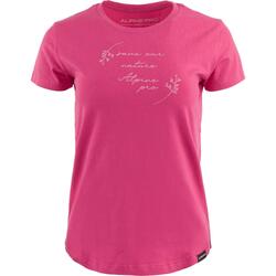T-shirt Femme Alpine Pro Badena Rose M - Respirant et Léger