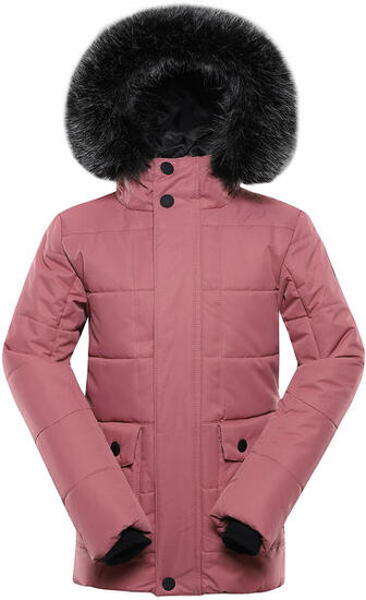 Wasserdichte Kinderwinterjacke Alpine Pro Egypo Pink 164-170