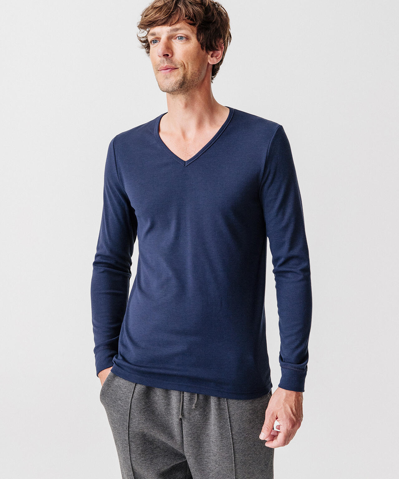 T-shirt thermique Thermolactyl manches longues maille interlock - Bleu 2/4