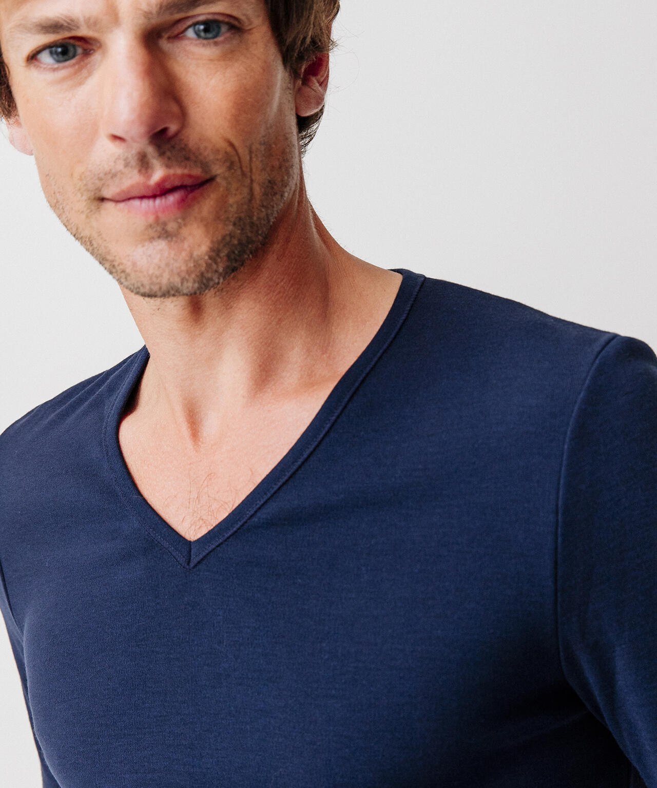 T-shirt thermique Thermolactyl manches longues maille interlock - Bleu 4/4