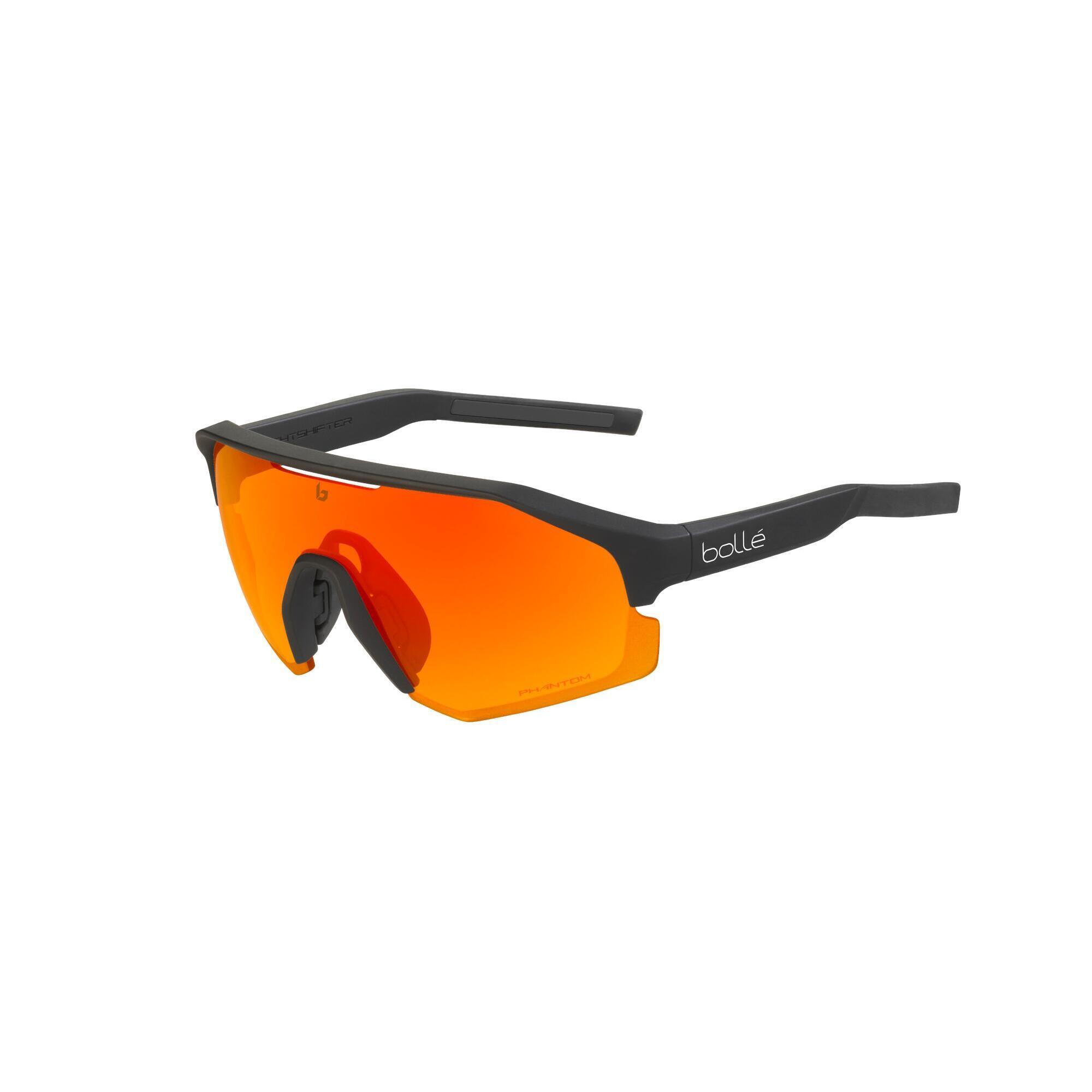 Bolle - Lunettes De Soleil Lightshifter Black Matte - Phantom Brown Red Photochromic - Lunettes De Soleil - Noir|orange - Taille Unique - Decathlon