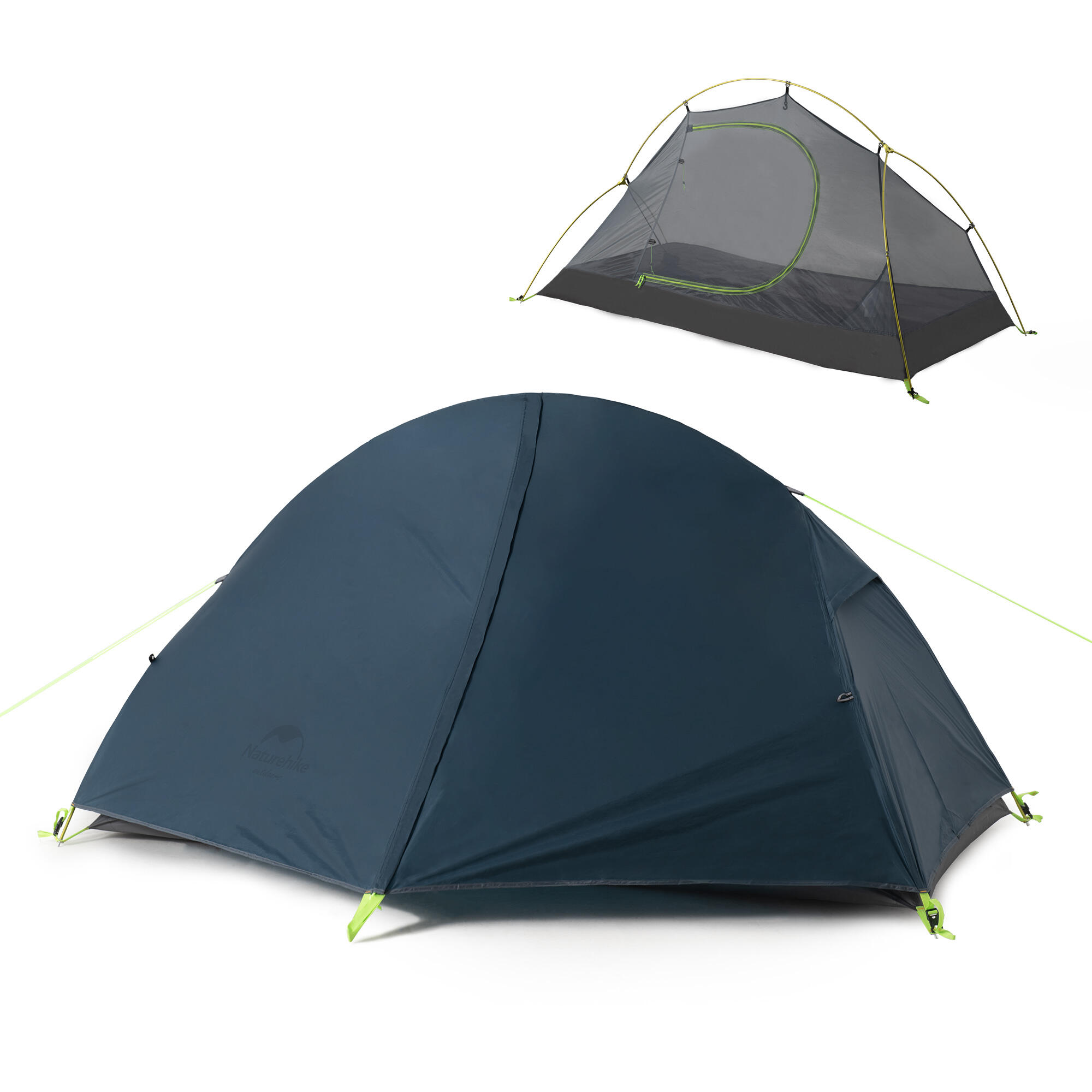Tienda de Campaña Ultraligera individual azul 1/6