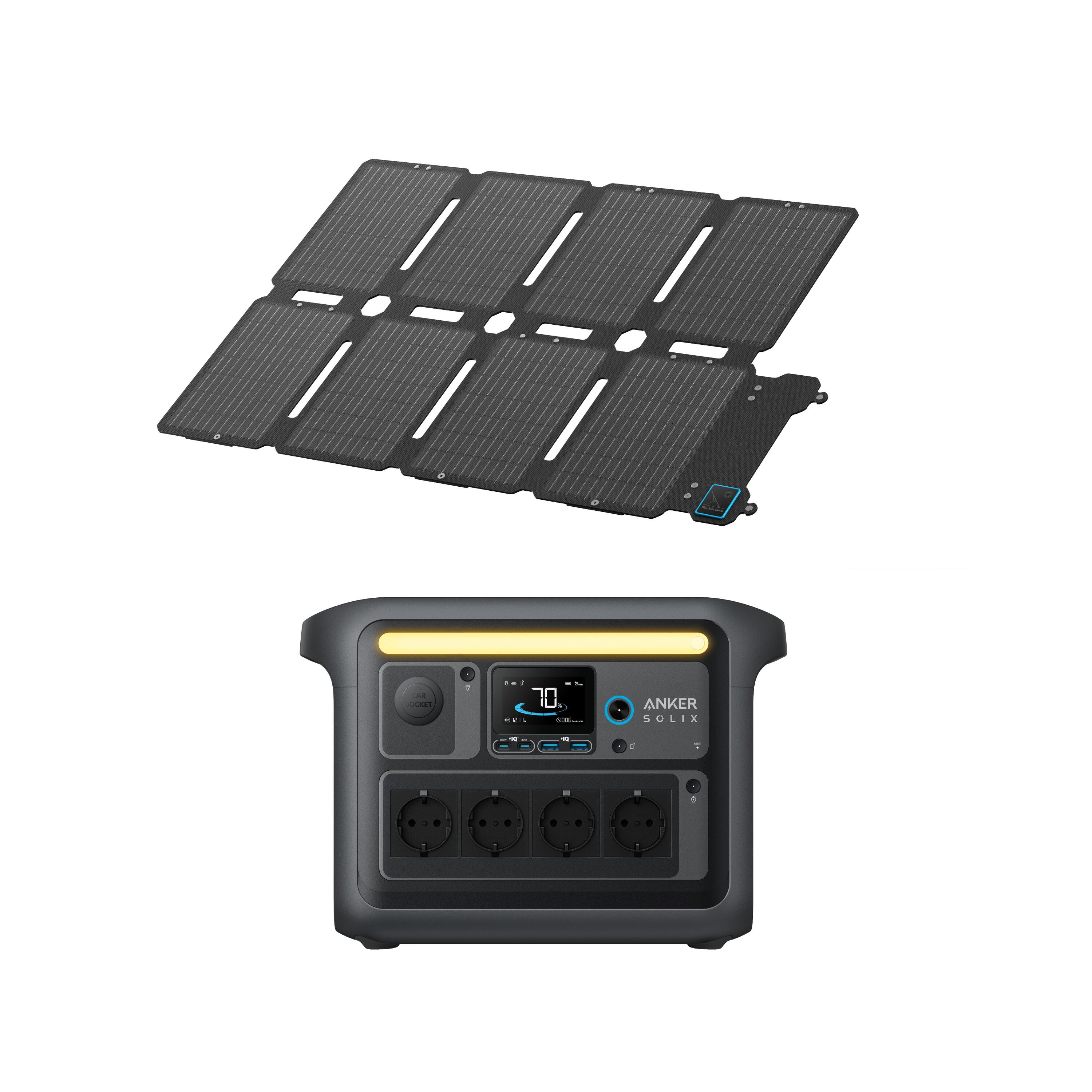 ANKER Kit Powerstation Anker SOLIX C1000X mit Solarpanel PS100X (0% MwSt)