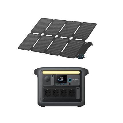Kit Powerstation Anker SOLIX C1000X mit Solarpanel PS100X (0% MwSt)