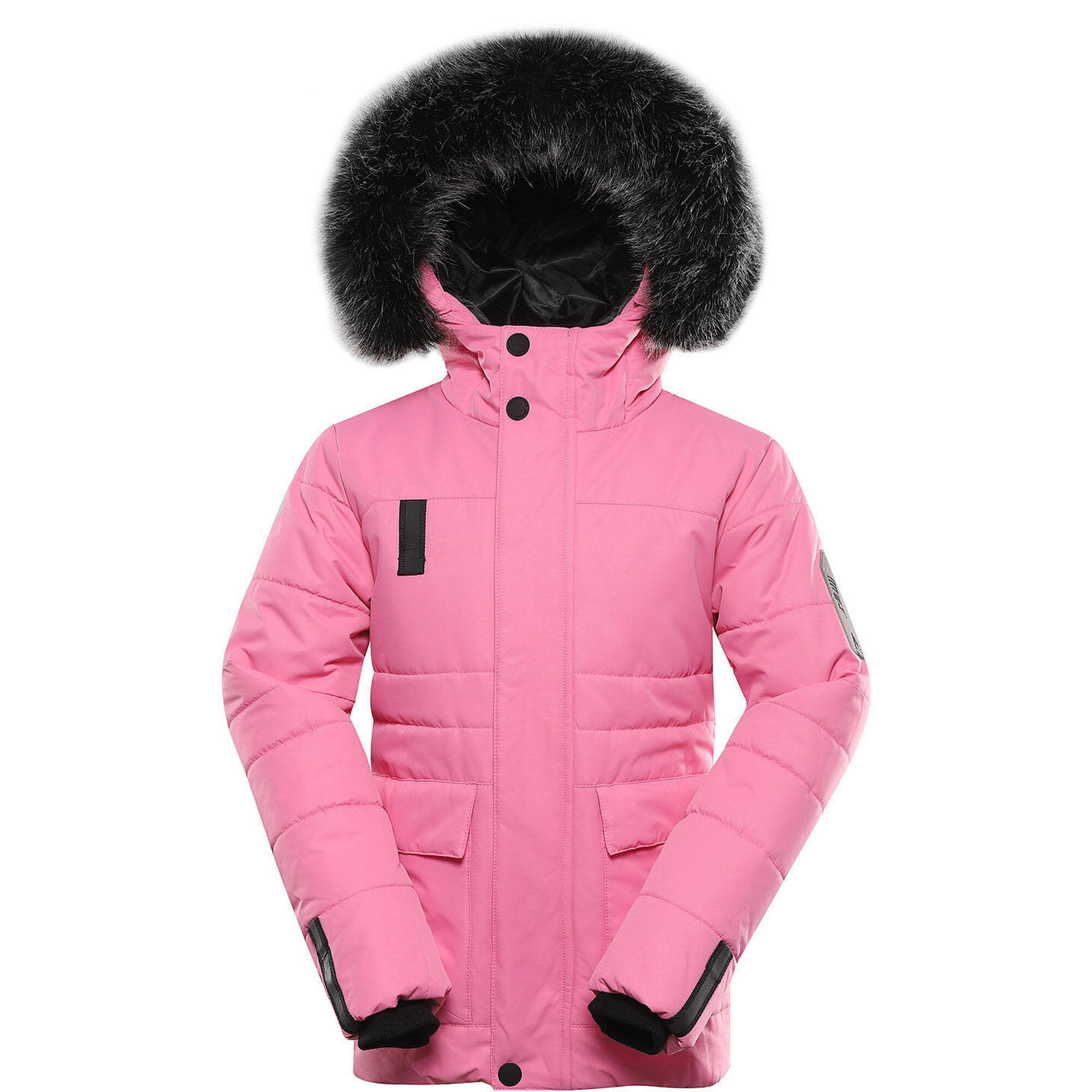 Wodoodporna kurtka zimowa dla dzieci Alpine Pro Werdo Pink 164-170