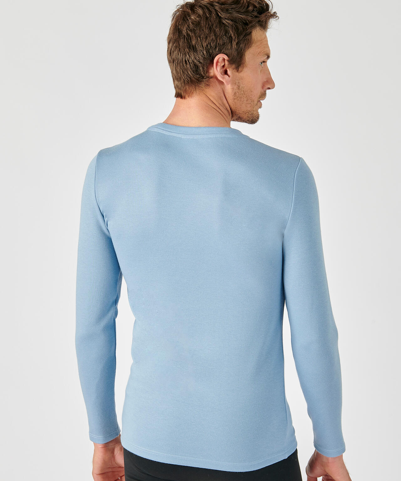 T-shirt thermique Thermolactyl manches longues, double face - Bleu 3/5