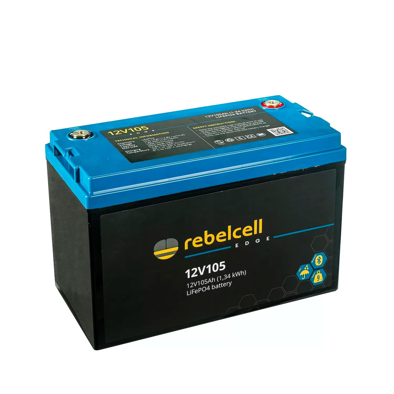 Batterie LiFePO4 Rebelcell 12V 105Ah EDGE 2/3