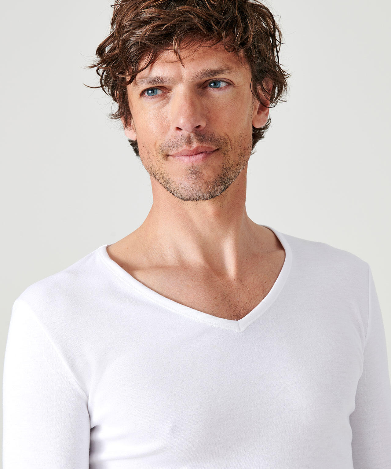 T-shirt thermique Thermolactyl manches longues maille interlock - Blanc 4/4