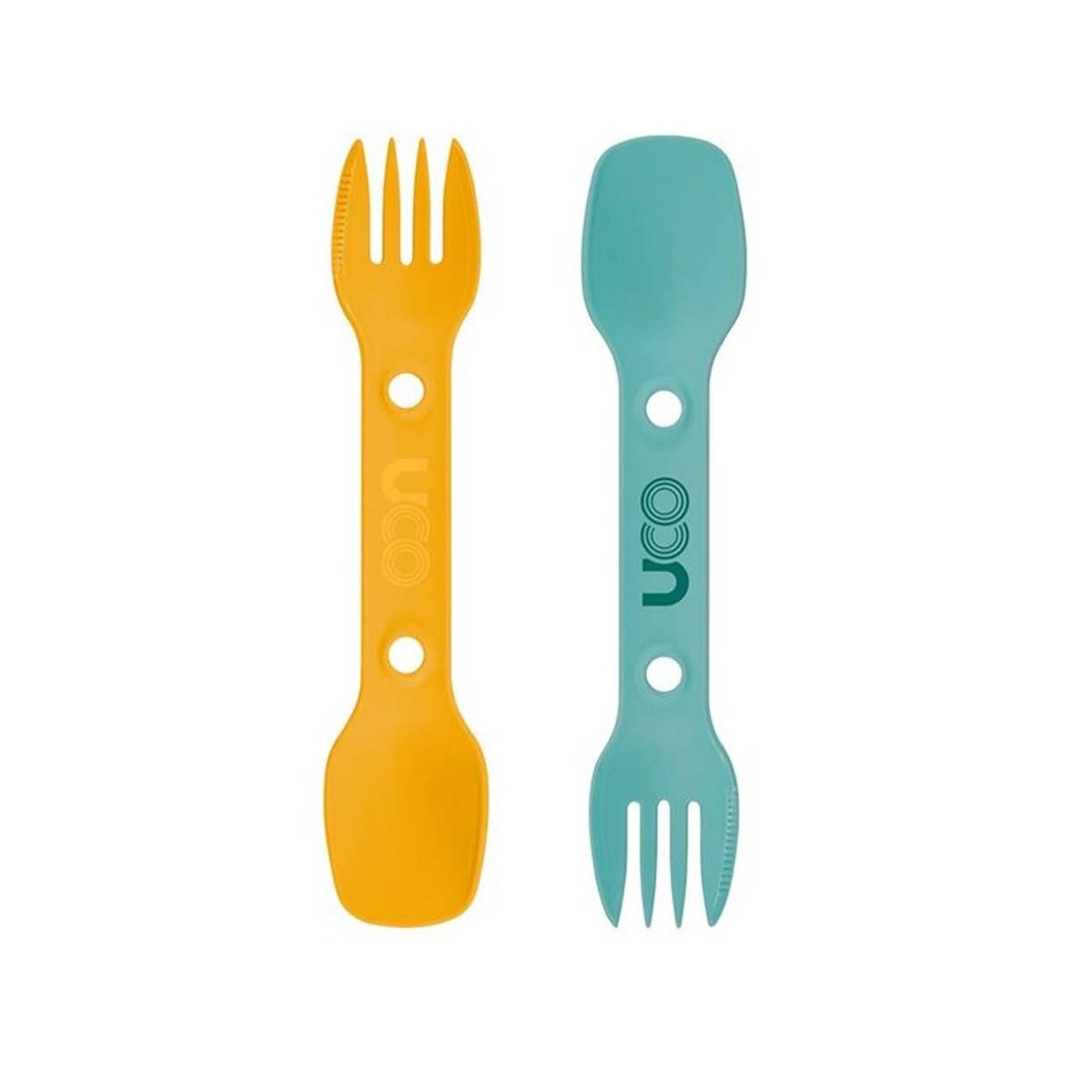 Uco - Spork Bj Couverts 3 En 1 : Cuillère/fourchette/couteau - Bleu/jaune - Couvert - Bleu|jaune - Taille Unique - Decathlon
