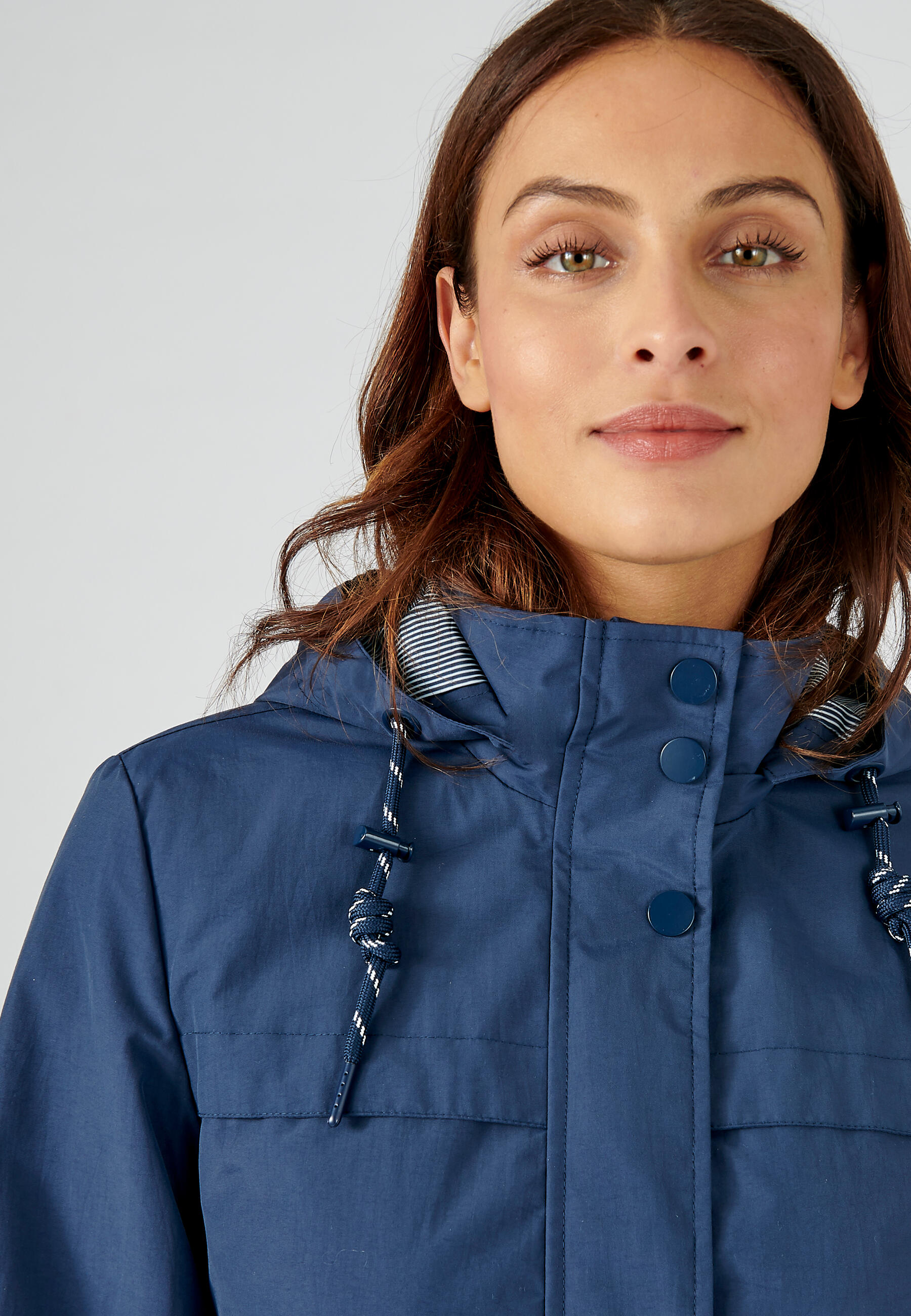 Parka de détente légère - Marine - Capuche - Manches longues 2/5