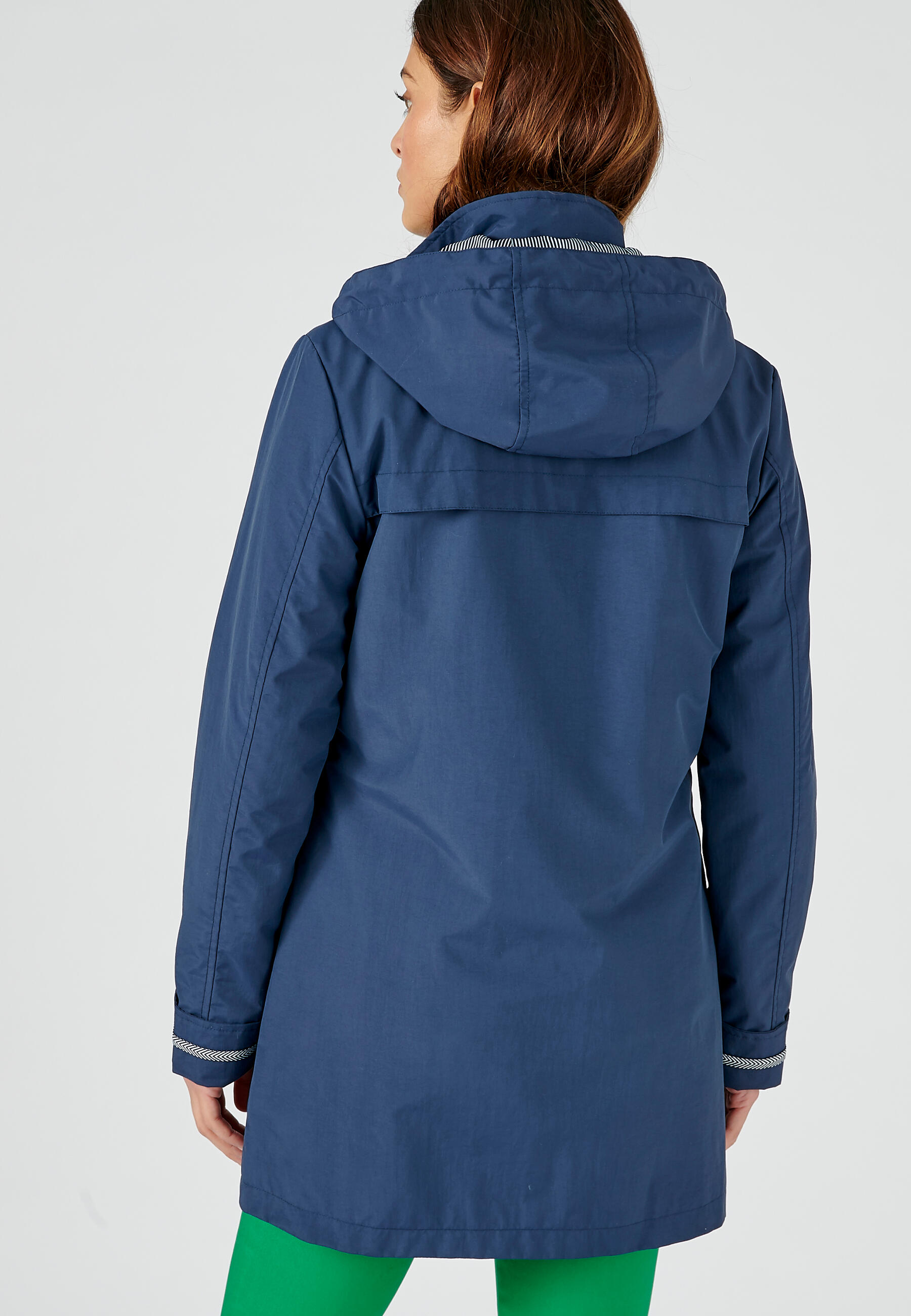 Parka de détente légère - Marine - Capuche - Manches longues 3/5
