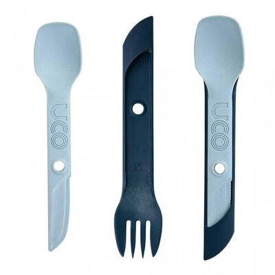 Set di posate 4 in 1 SWITCH: cucchiaio/forchetta/coltello/mestolo - Blu