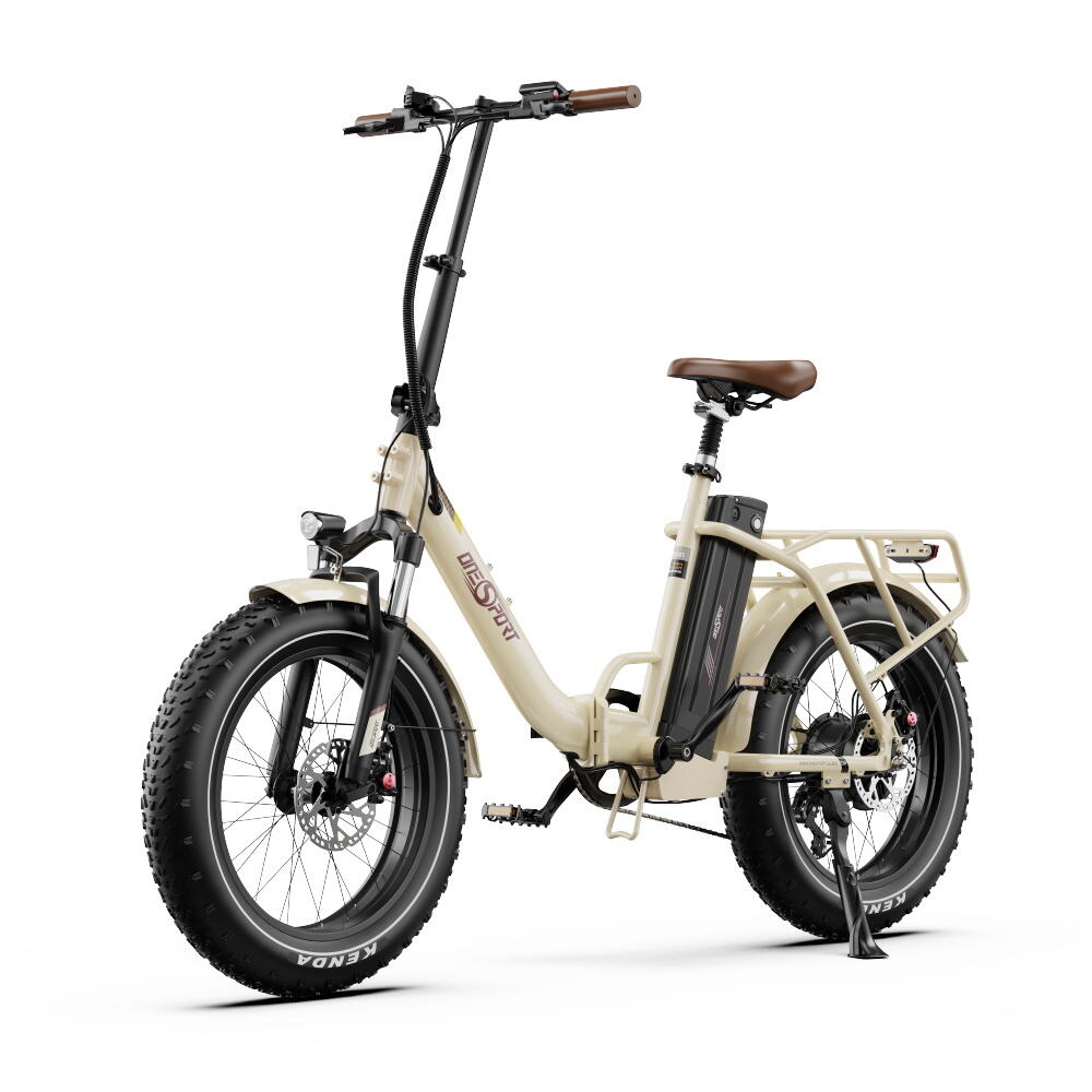 ONESPORT Bicicleta Eléctrica Plegable ONESPORT OT16 Max 500W, Batería de 48V 18Ah