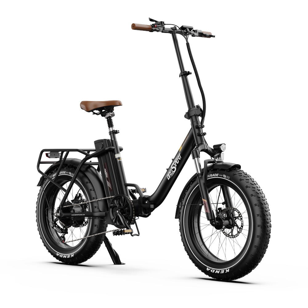 ONESPORT Bicicleta Eléctrica Plegable ONESPORT OT16 Max 500W, Batería de 48V 18Ah