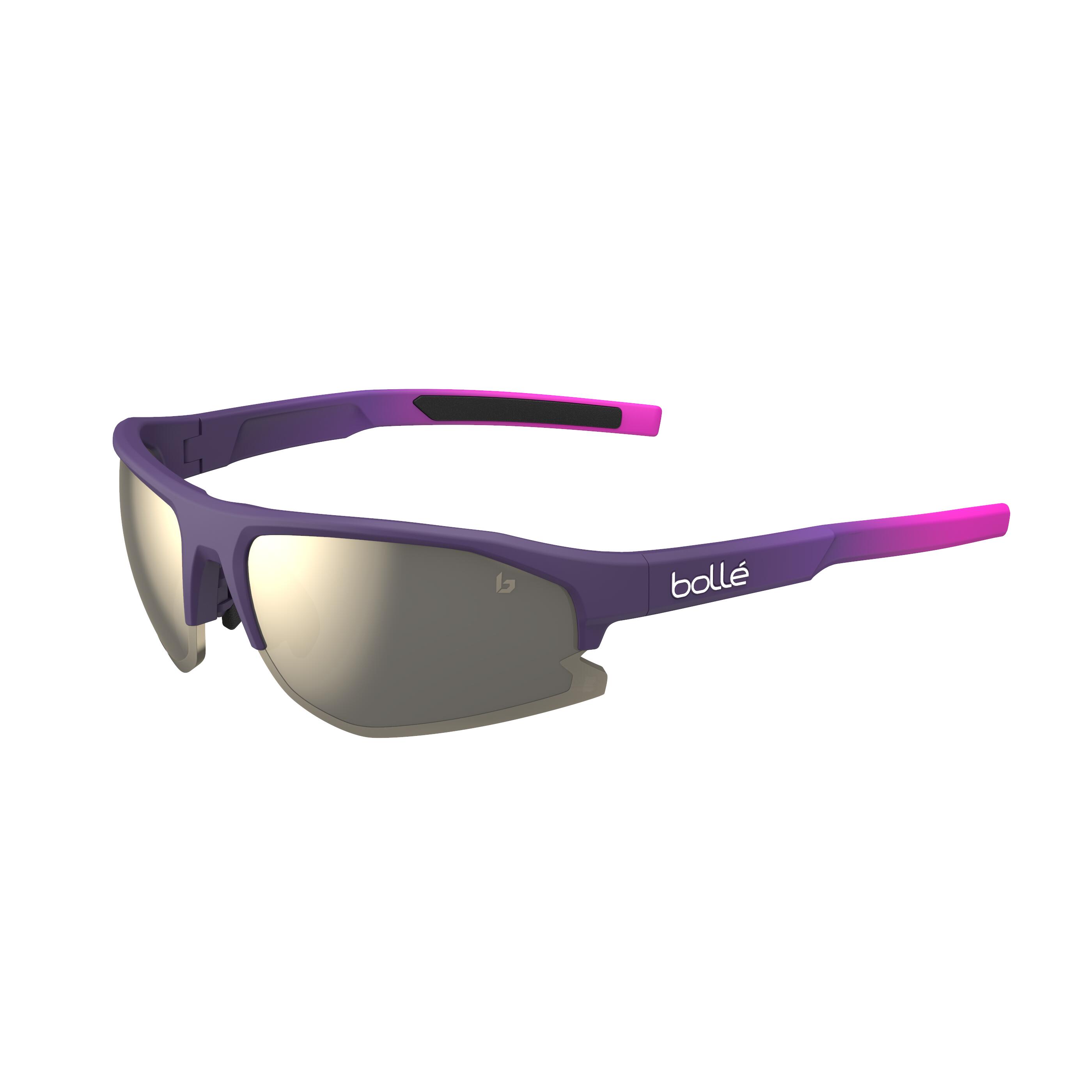 Bolle - Lunettes De Soleil Bolt 2.0 S Burgundy Pink Matte - Tns Gold - Lunettes De Soleil - Rose|violet - Taille Unique - Decathlon