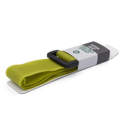 Tapis de yoga avec bande Velcro, bleu