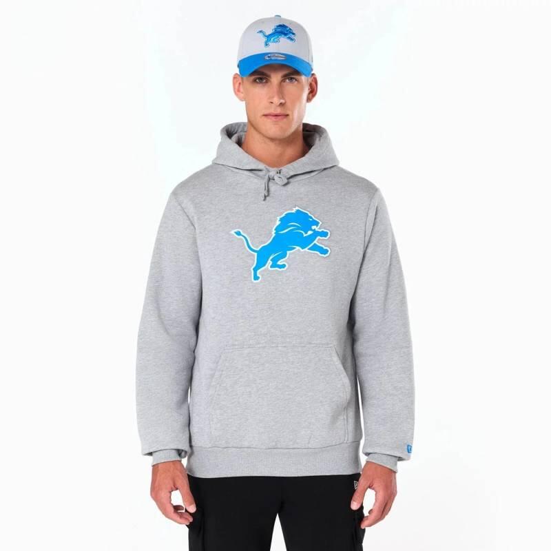 Sweat à capuche NFL Detroit Lions New Era Gris 2/6
