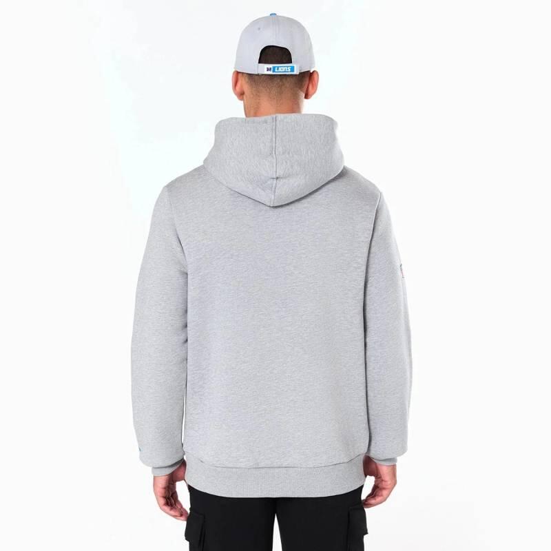 Sweat à capuche NFL Detroit Lions New Era Gris 3/6