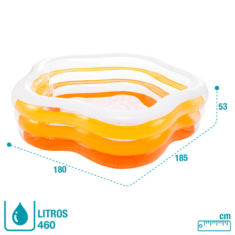 Piscina insuflável INTEX transparente 185x180x53 cm - 460 l