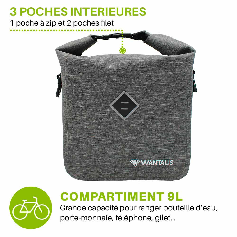Waterdichte fietstas - volwassene - UNIVCASE 5/5