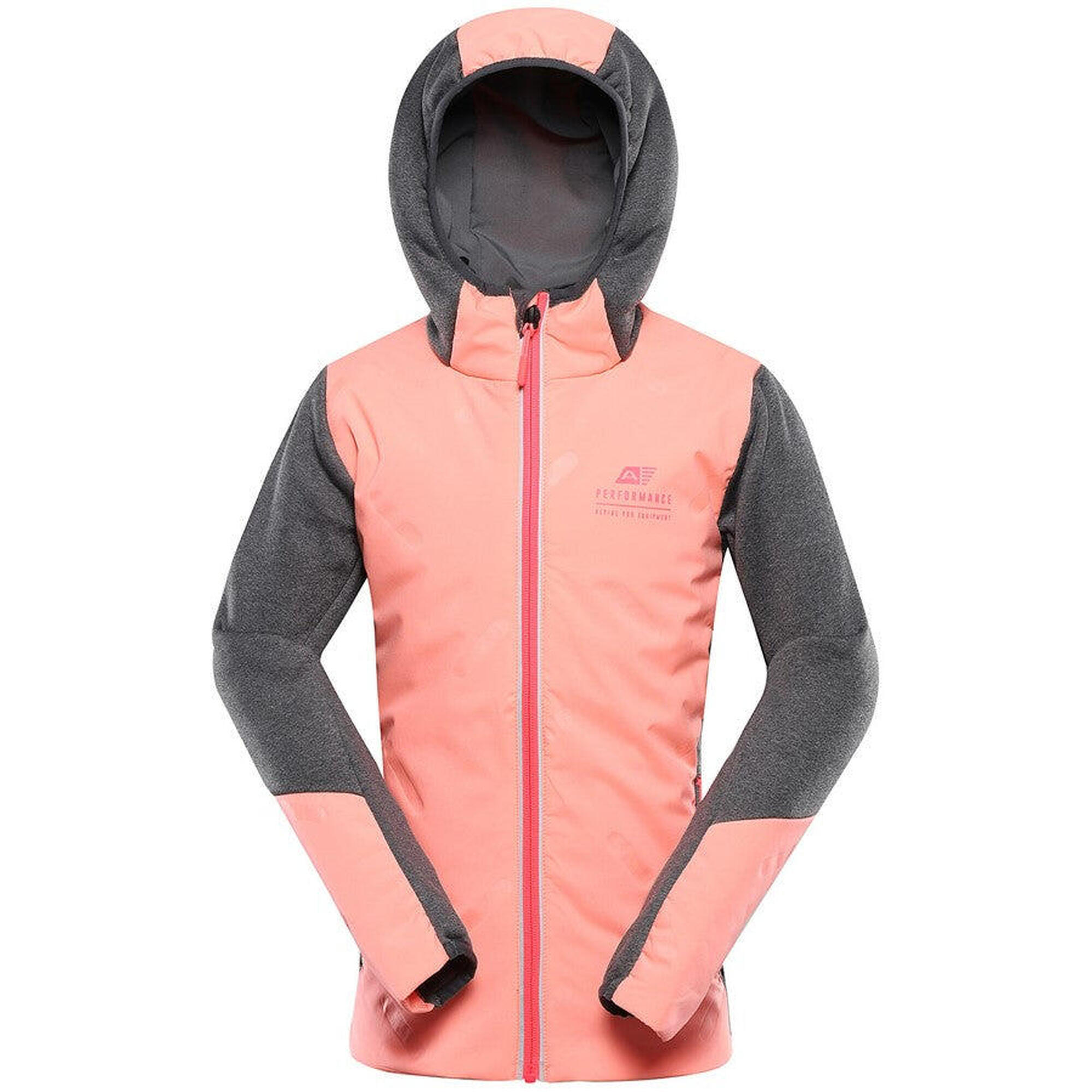 Dziecięca bluza Alpine Pro Gomaro Neon Salmon 152-158