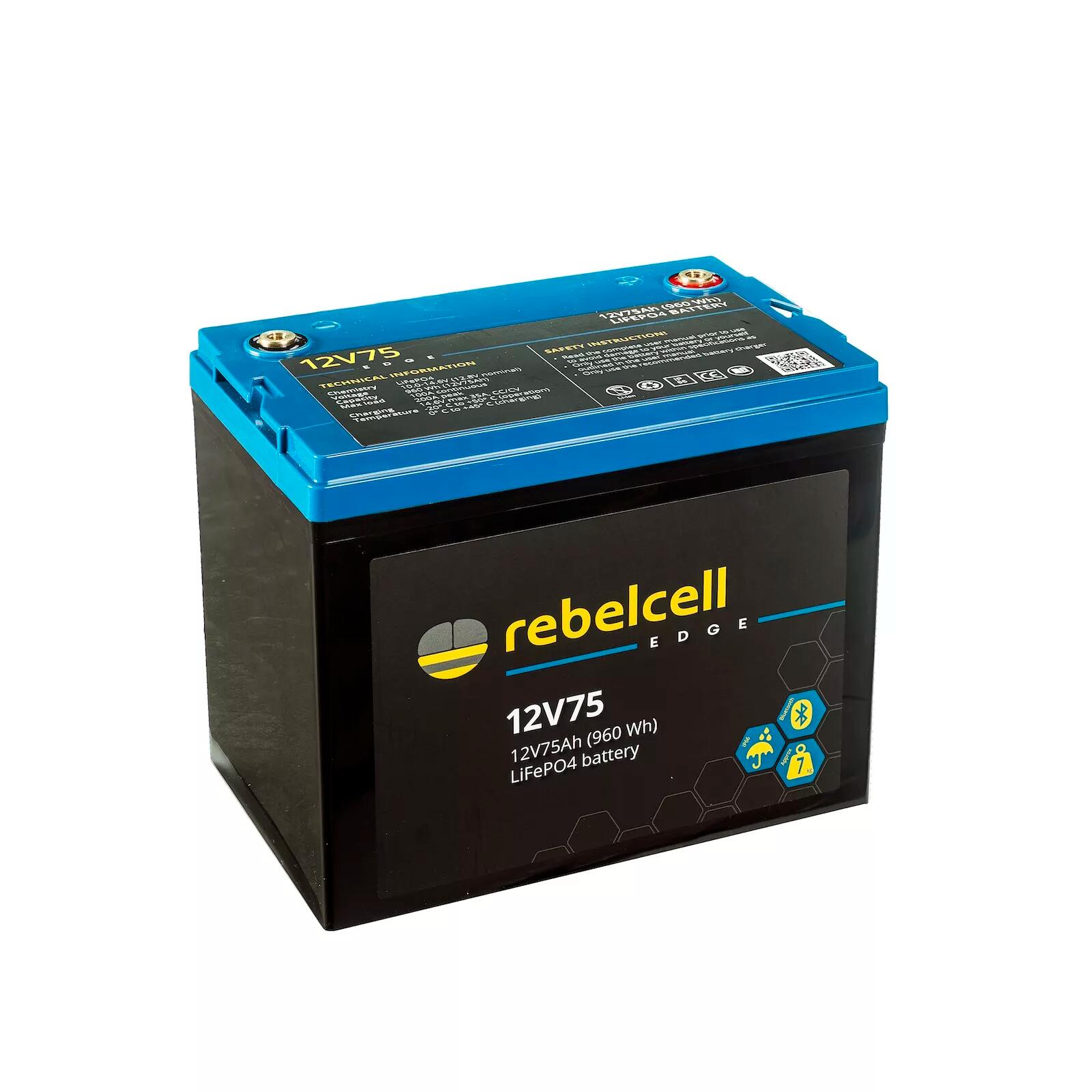 Batterie LiFePO4 Rebelcell 12V 75Ah EDGE 2/3