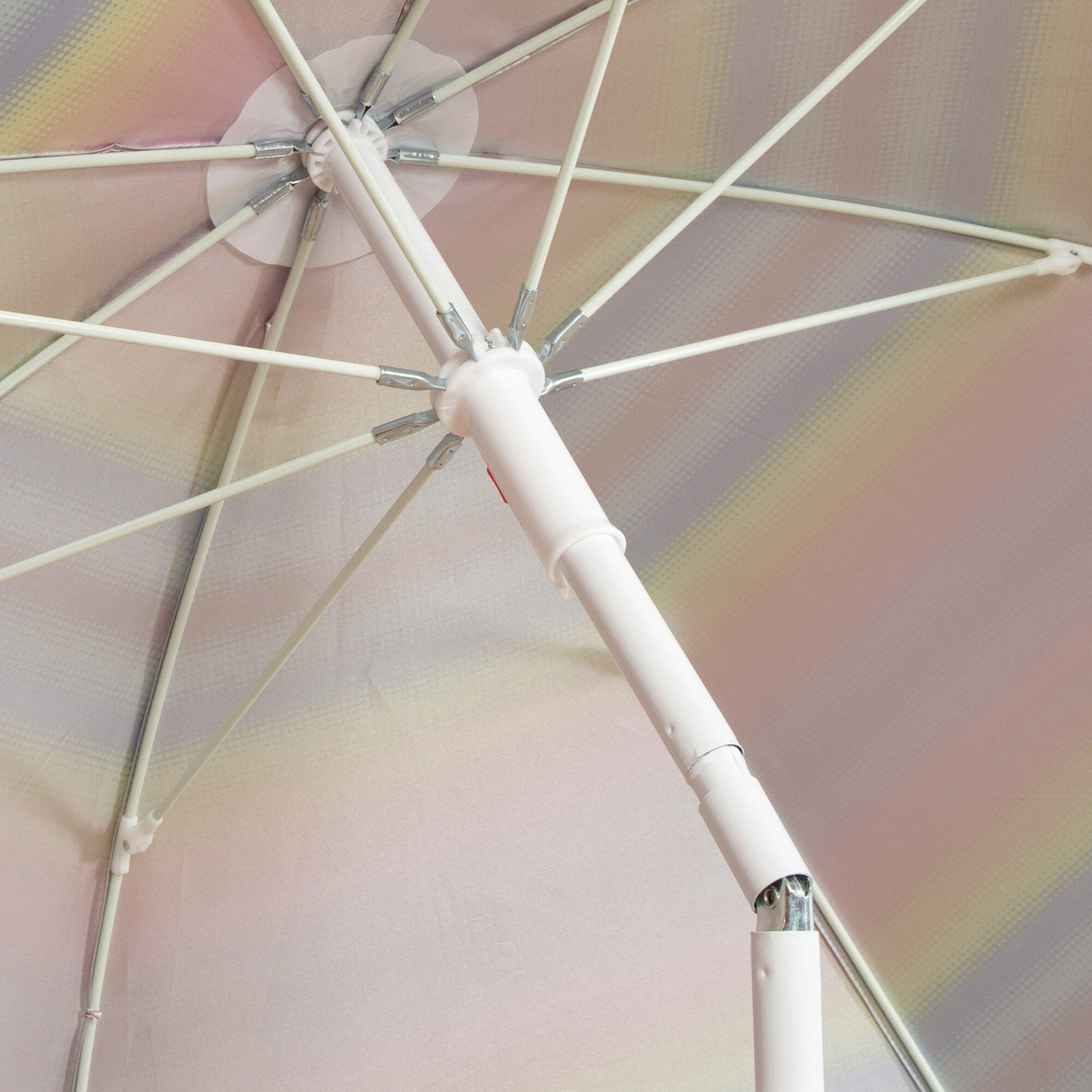 Aktive Parapluie de plage à 8 tiges 180 cm rayures multicolores 7/7