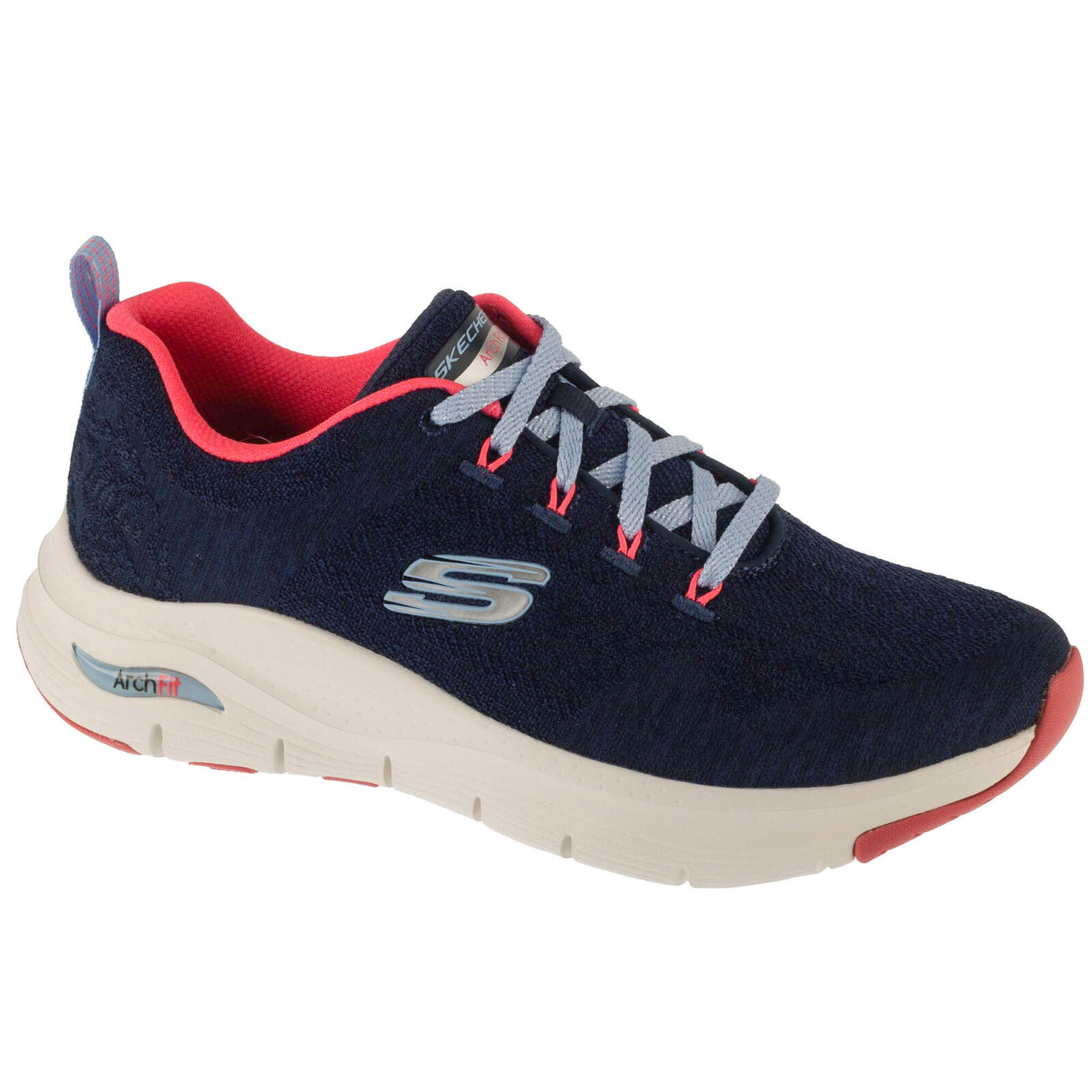 Skechers - Chaussures Skechers Arch Fit Comfy Wave Bleu Marine Femme - Chaussures De Sport - Bleu - Decathlon